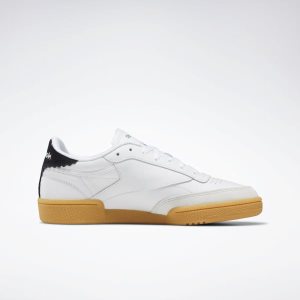 Adidasy Damskie Reebok Club C 85 Białe/Srebrne PL 58DPZHF